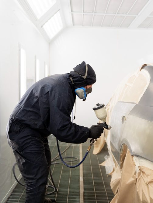 service worker painting car auto service 1 e1704749274336